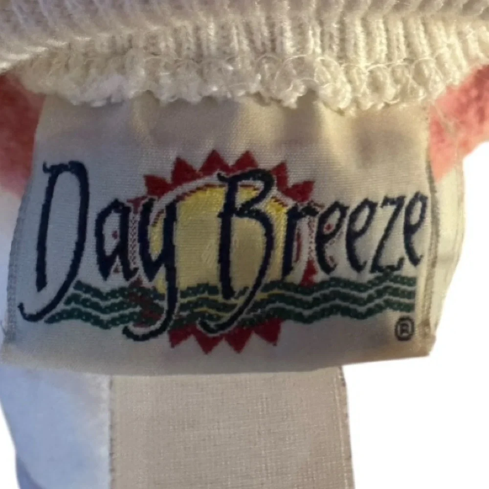 Vintage Day Breeze Pink Cat Sweatshirt Size L Embroidered Collar 90s Pullover - Picture 5 of 5